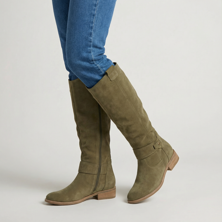 Lina | Comfortable and Warm Suede Effect Boots