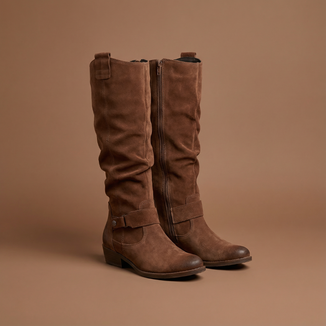 Lina | Comfortable and Warm Suede Effect Boots