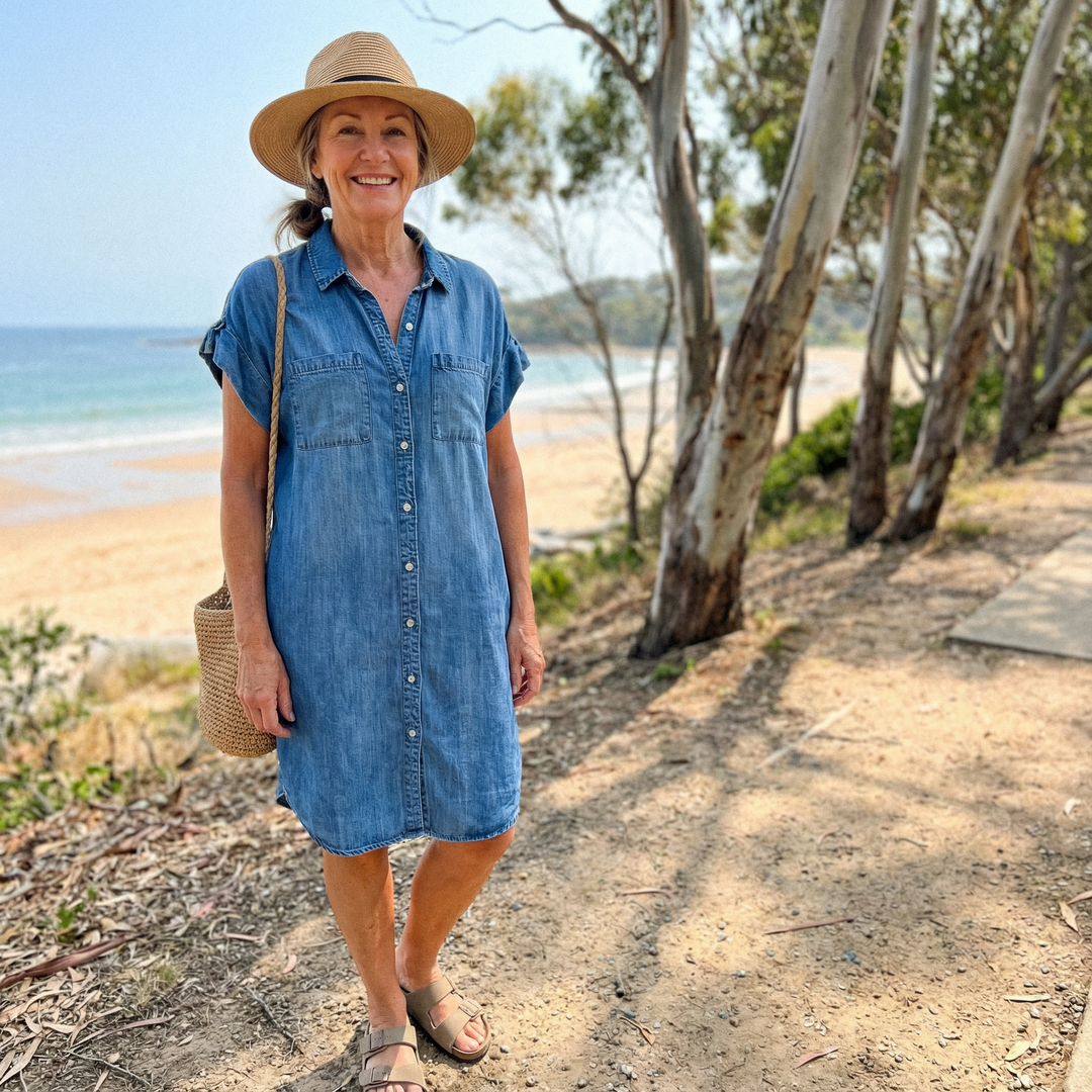 Bondi™ - Casual Denim Print Dress