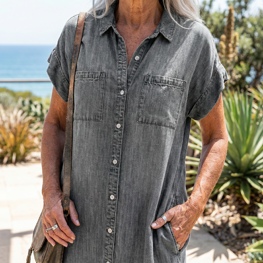Bondi™ - Casual Denim Print Dress