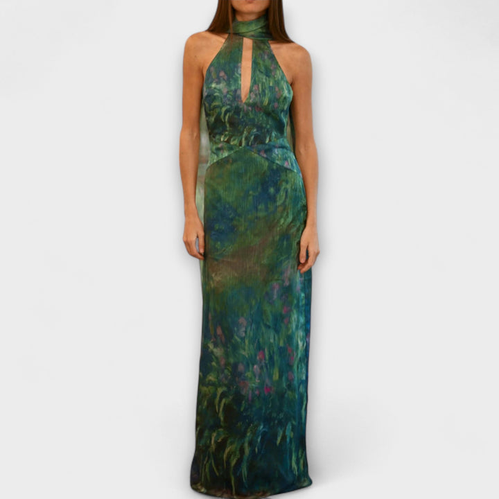 Maisie Monet Iris Print Maxi Dress