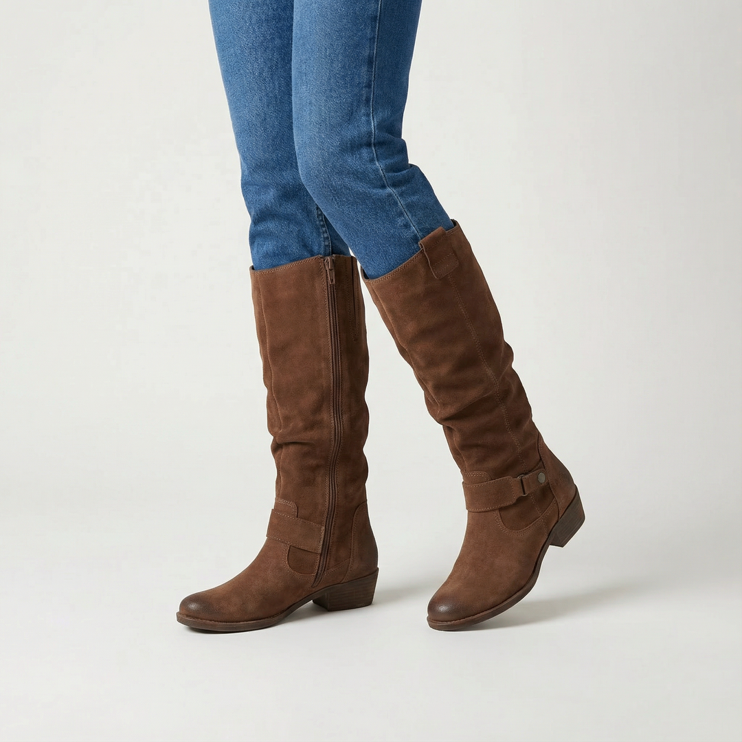 Lina | Comfortable and Warm Suede Effect Boots