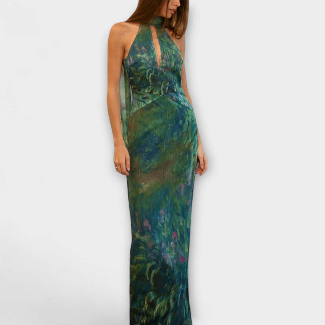 Maisie Monet Iris Print Maxi Dress
