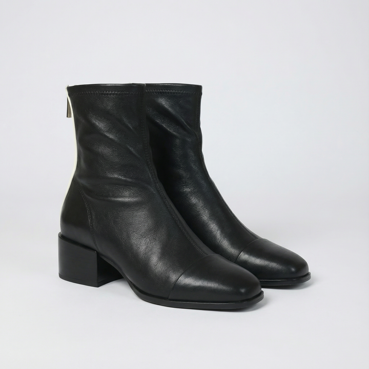 Elena | Elegant Ankle Boots with Low Heel