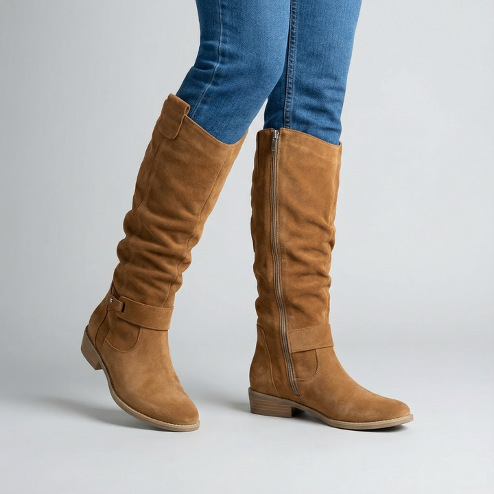 Lina | Comfortable and Warm Suede Effect Boots