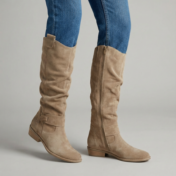 Lina | Comfortable and Warm Suede Effect Boots