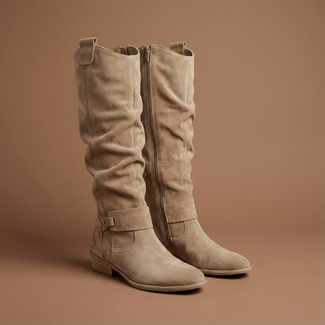 Lina | Comfortable and Warm Suede Effect Boots