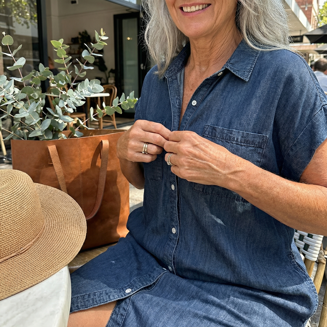Bondi™ - Casual Denim Print Dress