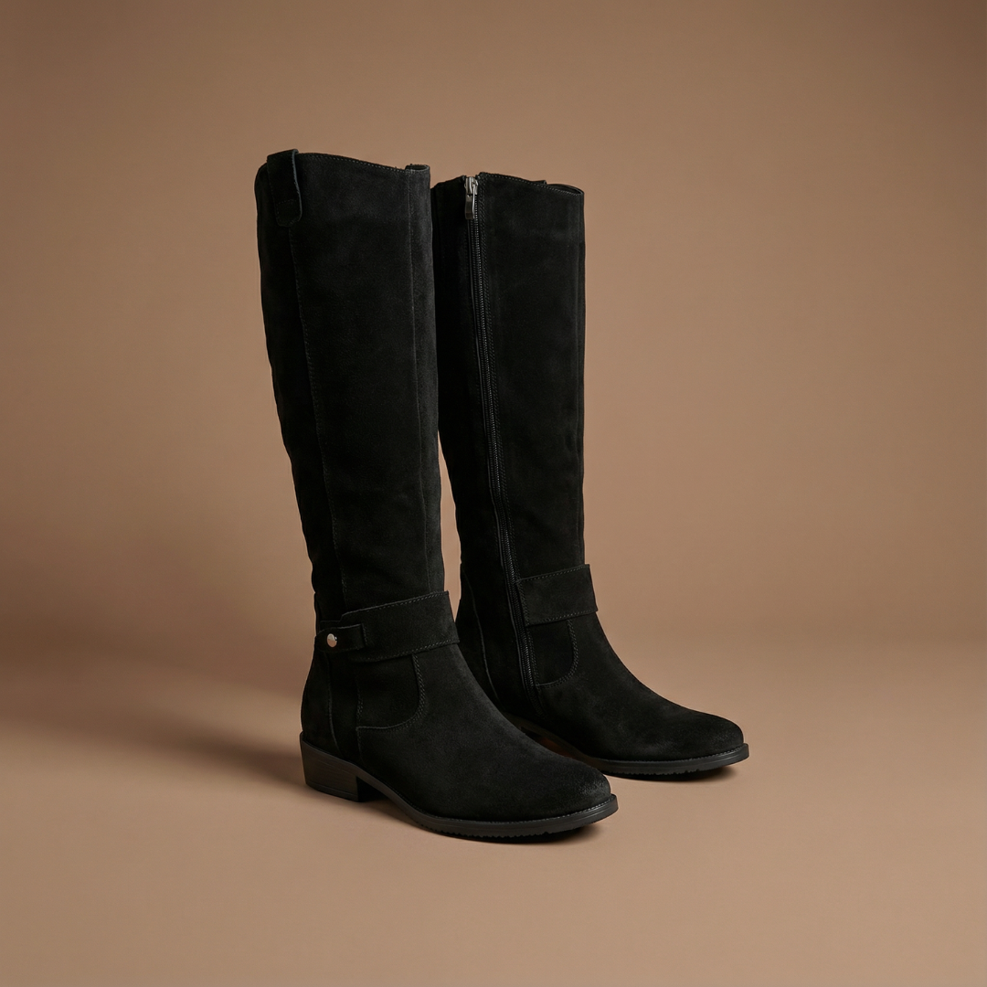 Lina | Comfortable and Warm Suede Effect Boots