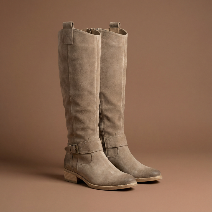 Lina | Comfortable and Warm Suede Effect Boots