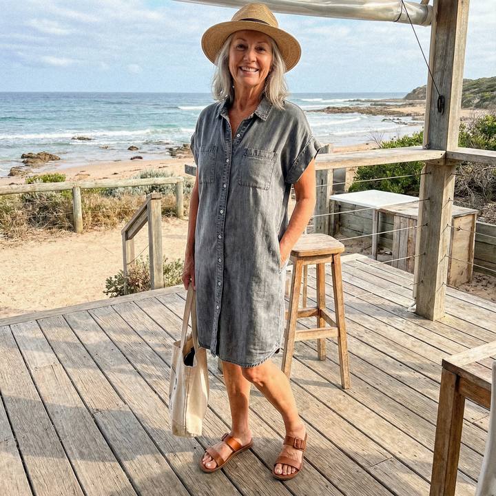 Bondi™ - Casual Denim Print Dress