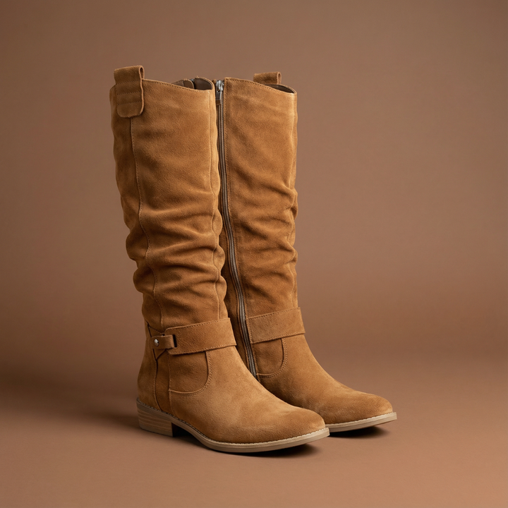 Lina | Comfortable and Warm Suede Effect Boots