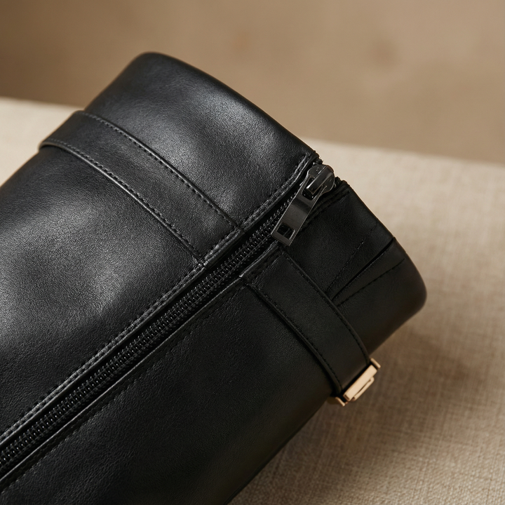 Luna | Leather Boots with Wide Shaft