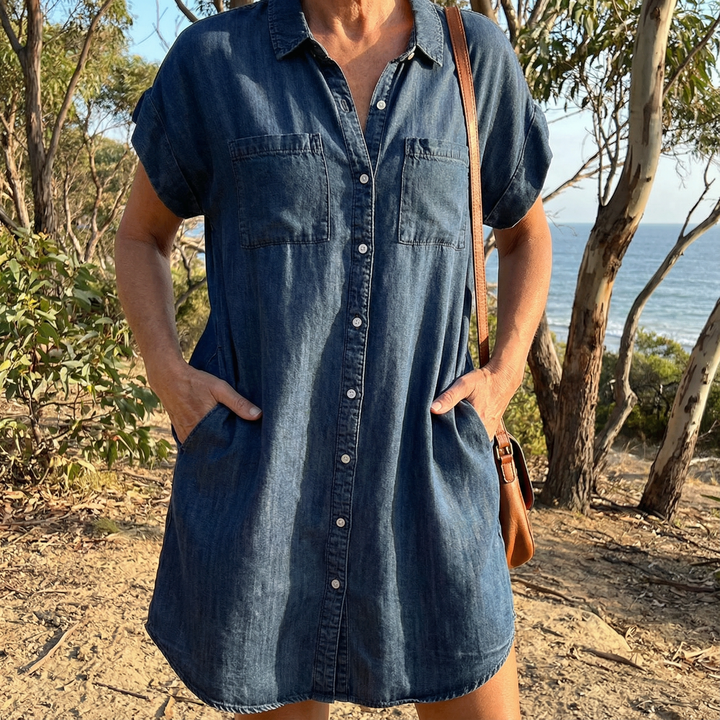 Bondi™ - Casual Denim Print Dress