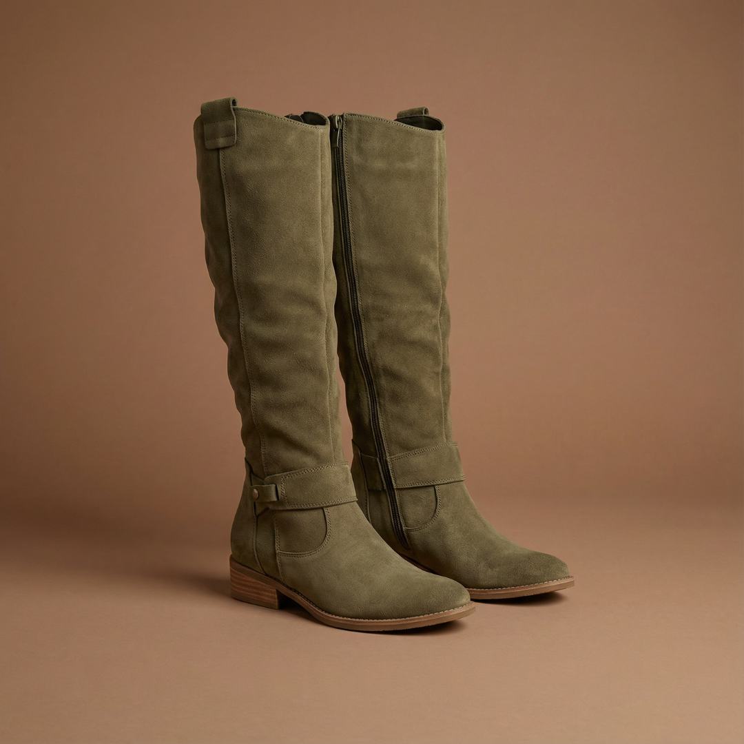 Lina | Comfortable and Warm Suede Effect Boots