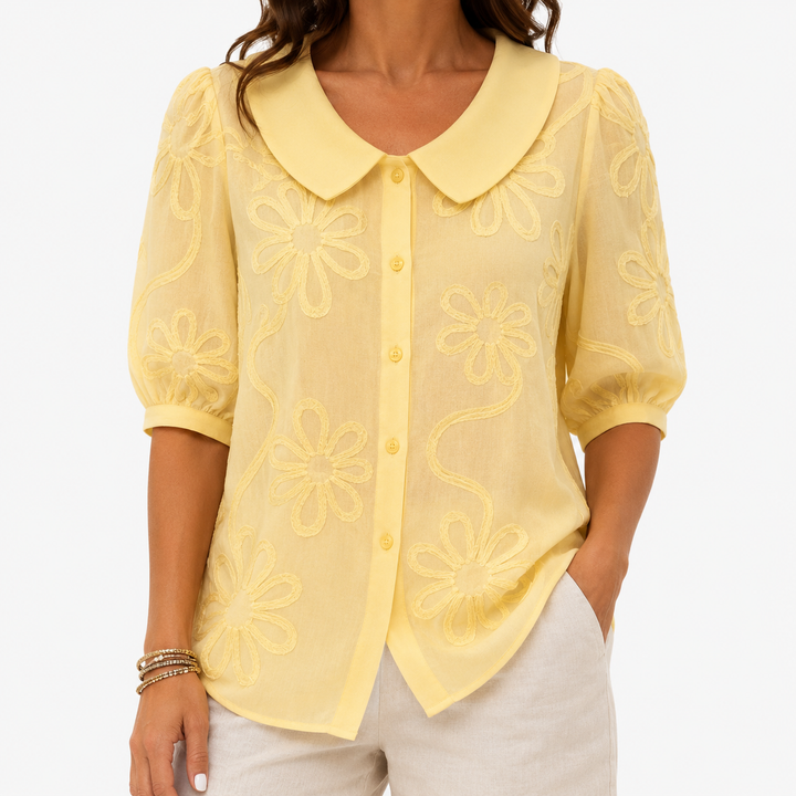 Celeste™ | Light Floral Blouse