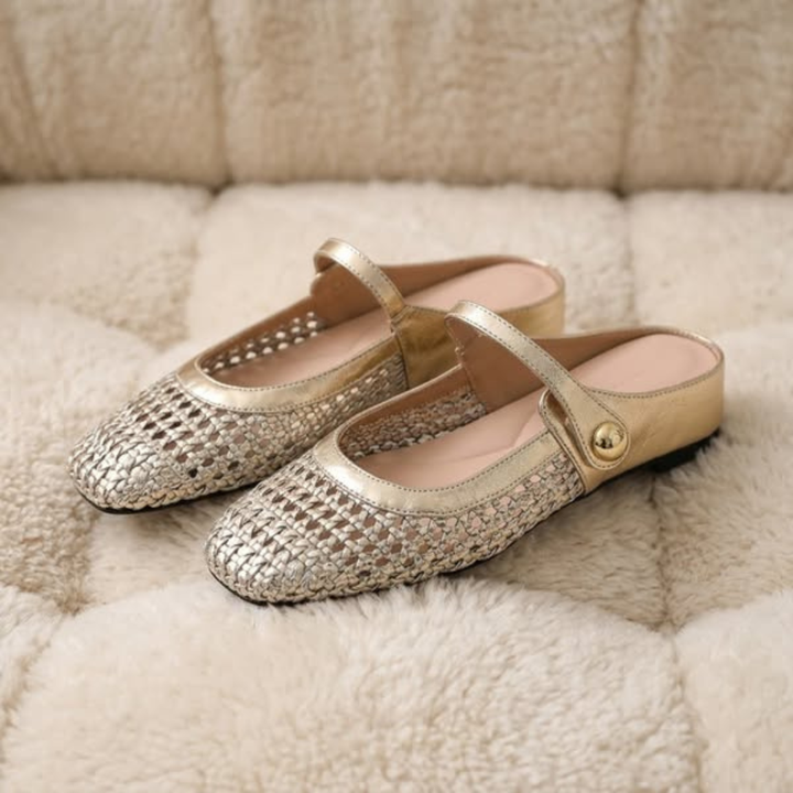 Mary Jane | Braided Fabric Mules