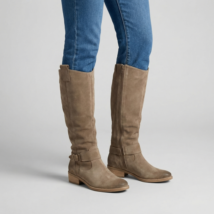 Lina | Comfortable and Warm Suede Effect Boots