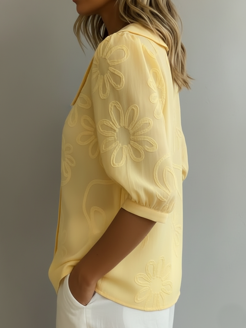 Celeste™ | Light Floral Blouse
