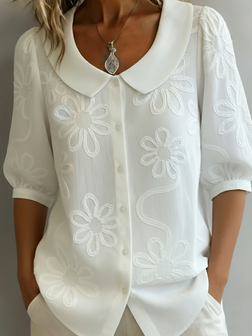 Celeste™ | Light Floral Blouse