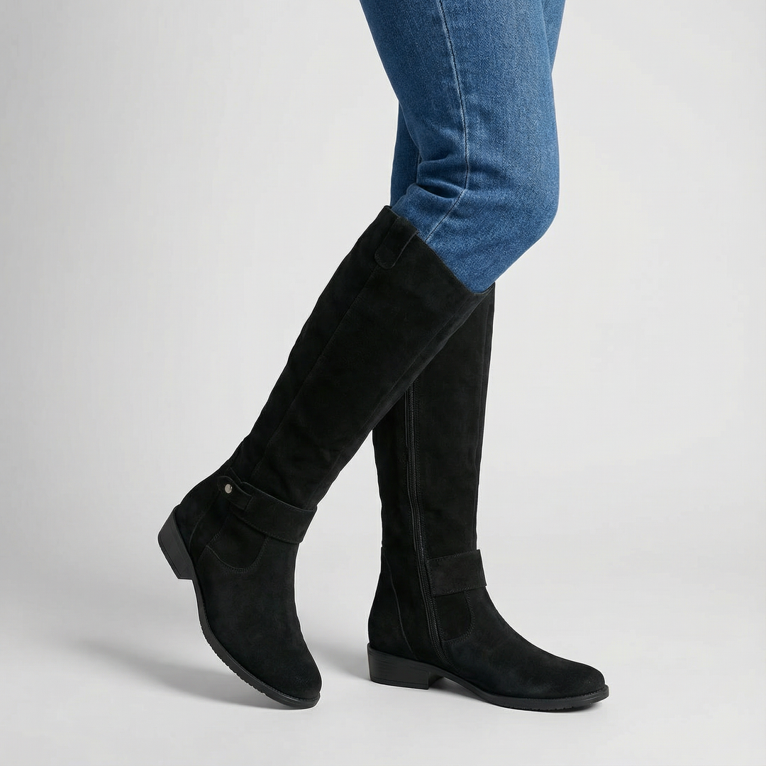 Lina | Comfortable and Warm Suede Effect Boots