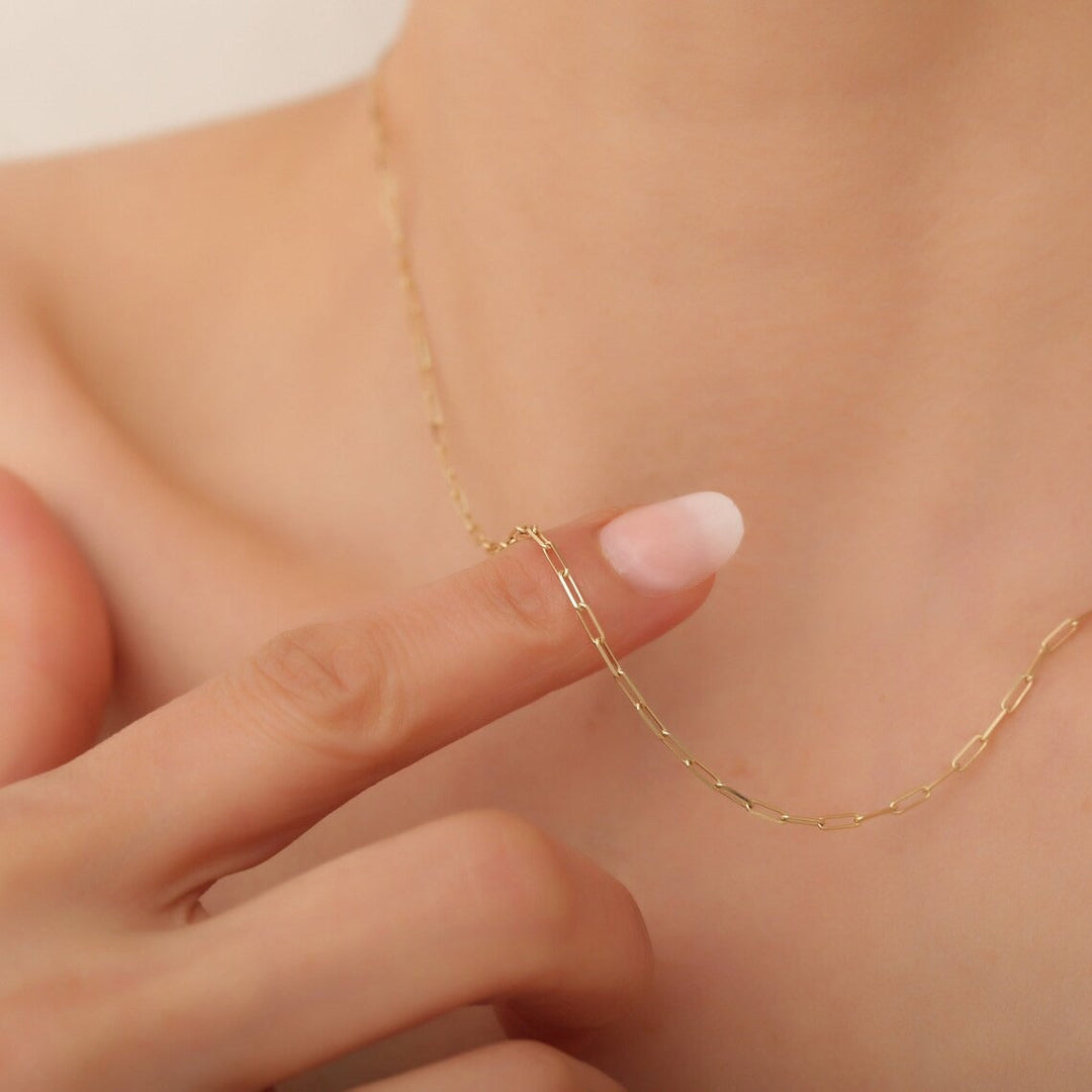 Tiaralynn | Small Paper Necklace 18K Gold