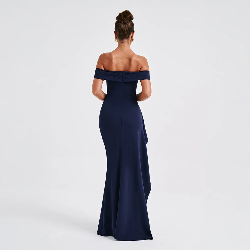 Celeste | Off-Shoulder Maxi Dress with Slit