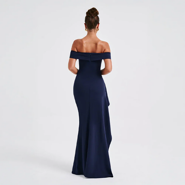 Celeste | Off-Shoulder Maxi Dress with Slit