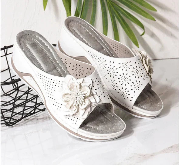 Soft Leather Orthopedic Sandals with Arch Support