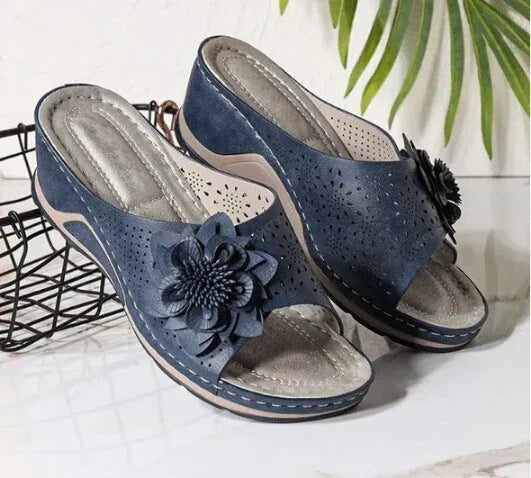 Soft Leather Orthopedic Sandals with Arch Support