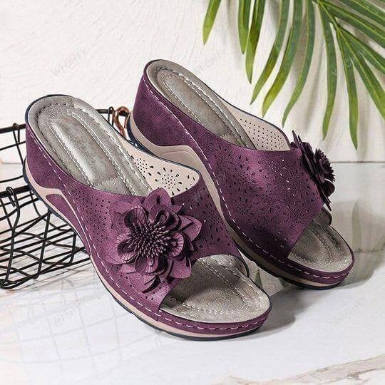 Soft Leather Orthopedic Sandals with Arch Support