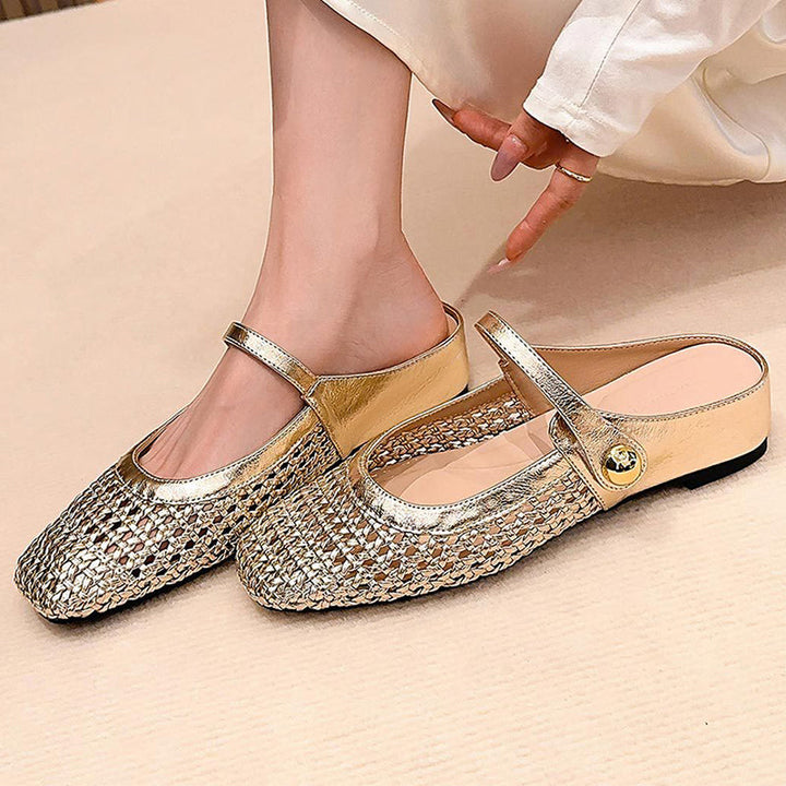 Mary Jane | Braided Fabric Mules
