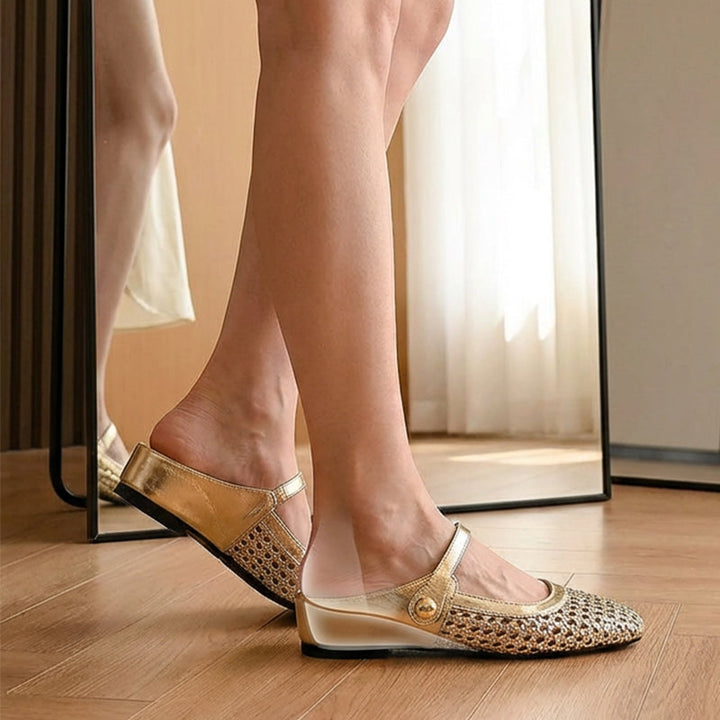Mary Jane | Braided Fabric Mules