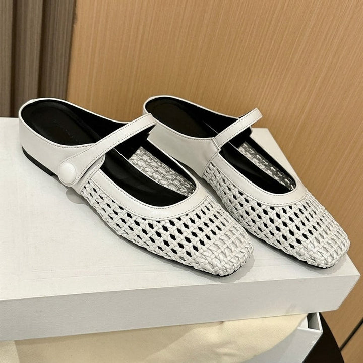 Mary Jane | Braided Fabric Mules